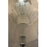 IQ4297 PALATIAL GIGANTIC FRENCH ART DECO ART GLASS CHANDELIER