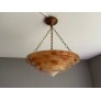 IQ4302 PURE ART DECO ALABASTER PENDANT LIGHT