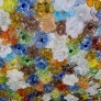 IQ4318 SET OF MURANO MILLEFIORI LIGHT FIXTURES