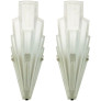 IQ4324 FRENCH ART DECO GEOMETRIC SIX-PANEL CHANDELIER