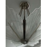 IQ4324 FRENCH ART DECO GEOMETRIC SIX-PANEL CHANDELIER