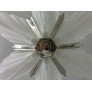 IQ4324 FRENCH ART DECO GEOMETRIC SIX-PANEL CHANDELIER