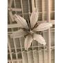 IQ4325 GRAND FRENCH ART DECO SIX-PANEL STARBURST CHANDELIER