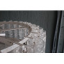 IQ4327 MURANO ICE GLASS TUBES CHANDELIER