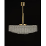 IQ4328 LARGE DORIA ICE GLASS TUBES CHANDELIER