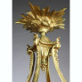 IQ4346 FRENCH BELLE EPOQUE GILT-BRONZE & MOLDED GLASS 16 LIGHT PLAFONNIER CHANDELIER