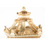 IQ4350 ITALIAN PAINTED AND GILDED FIVE-SIDED LANTERN