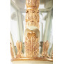 IQ4350 ITALIAN PAINTED AND GILDED FIVE-SIDED LANTERN