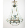 IQ4351 UNUSUAL LARGE HEXAGONAL SHAPED BRONZE LANTERN