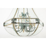 IQ4351 UNUSUAL LARGE HEXAGONAL SHAPED BRONZE LANTERN