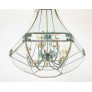 IQ4351 UNUSUAL LARGE HEXAGONAL SHAPED BRONZE LANTERN