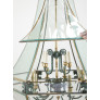 IQ4351 UNUSUAL LARGE HEXAGONAL SHAPED BRONZE LANTERN