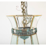 IQ4351 UNUSUAL LARGE HEXAGONAL SHAPED BRONZE LANTERN