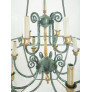 IQ4351 UNUSUAL LARGE HEXAGONAL SHAPED BRONZE LANTERN