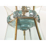 IQ4351 UNUSUAL LARGE HEXAGONAL SHAPED BRONZE LANTERN