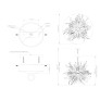 IQ4356 URCHIN CHANDELIER LARGE