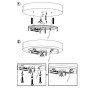 IQ4374 LARGE CHANDELIER SCULPTURE