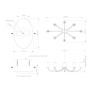IQ4385 LARTIGUE OVAL CHANDELIER
