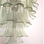 IQ4418 GREEN PETALS MURANO CHANDELIER