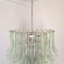 IQ4418 GREEN PETALS MURANO CHANDELIER