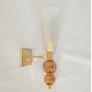 IQ4421 PURPLE AND GRAY MID CENTURY MODERN MURANO SCONCES