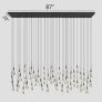 IQ4474 SOLITAIRE LINEAR CHANDELIER