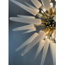 IQ4479 EXCEPTIONAL MURANO OPALINO GLASS SPUTNIK CHANDELIER 