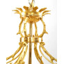 IQ4483 FRENCH LOUIS XVI STYLE GILT BRONZE HANGING LANTERN