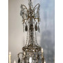 IQ4494 19TH CENTURY LOUIS XV STYLE CRYSTAL AND GILT BRONZE CHANDELIER
