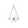 IQ4513 BRASS + ETCHED GLASS PENDANT