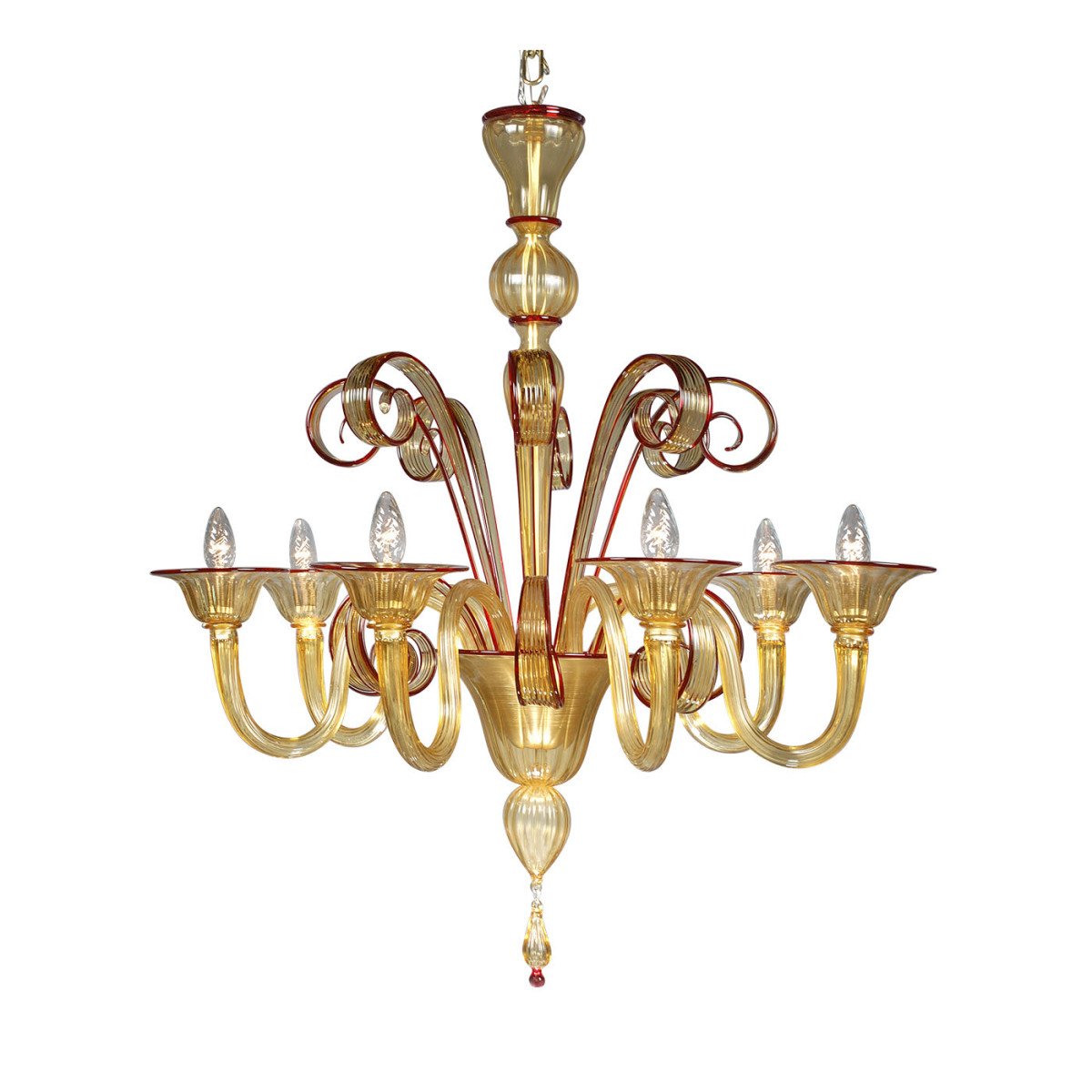 IQ4521 YELLOW TODARO CHANDELIER IQ4521 YELLOW TODARO CHANDELIER