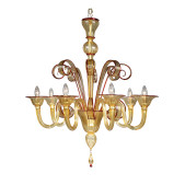 IQ4521 YELLOW TODARO CHANDELIER