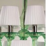 WM2722 21st CENTURY ARTISTIC CHANDELIER GREEN MURANO
