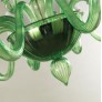WM2722 21st CENTURY ARTISTIC CHANDELIER GREEN MURANO