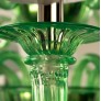 WM2722 21st CENTURY ARTISTIC CHANDELIER GREEN MURANO
