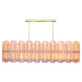 PS1191 PINK MURANO CHANDELIER