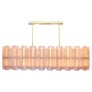 PS1191 PINK MURANO CHANDELIER