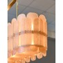 PS1191 PINK MURANO CHANDELIER