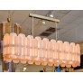 PS1191 PINK MURANO CHANDELIER