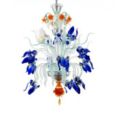 PS1818 IRIS BLUE SMALL CHANDELIER