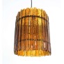 IQ8329 ROUND AMBER GLASS CHANDELIER