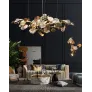 PS1546 BRASS LEAF CHANDELIER