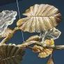 PS1546 BRASS LEAF CHANDELIER