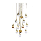 PS1827 PERPETUA BRASS CHANDELIER