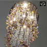 PS2035 CRYSTAL TWIGS CASCADE RADIANT CHANDELIER