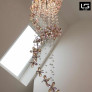 PS2035 CRYSTAL TWIGS CASCADE RADIANT CHANDELIER