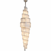 PS2077 Luminous Serenity Alabaster Stairwell Chandelier