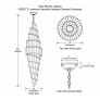 PS2077 Luminous Serenity Alabaster Stairwell Chandelier