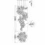 PS2078 Ceramic Max Long Stairwell Chandelier