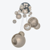 PS2150 30 PLANETS CHANDELIER